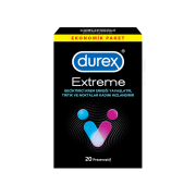 Durex Extreme 20 lı Geciktiricili ve Tırtıklı Prezervatif