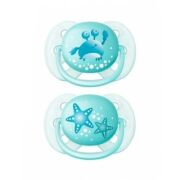 Avent Ultra Air Emzik Desenli İkili 6-18 Ay Kız