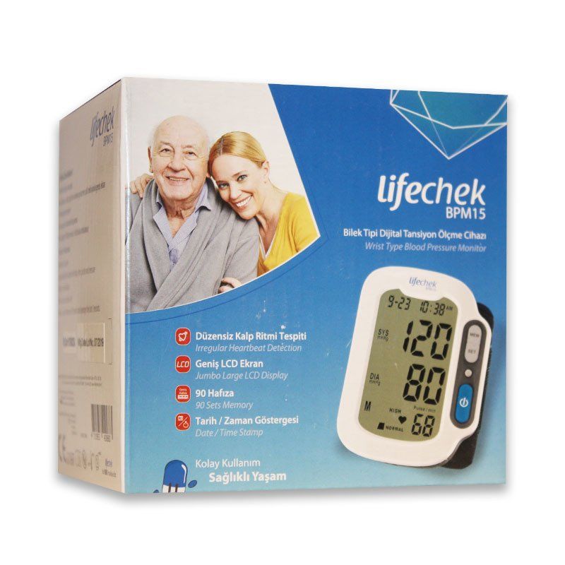 Lifechek Bilek Tipi Dijital Tansiyon Cihazı BPM15