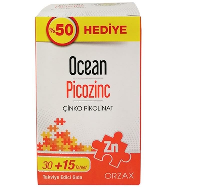 Ocean Picozinc Çinko Pikolinat 30+15 Tablet
