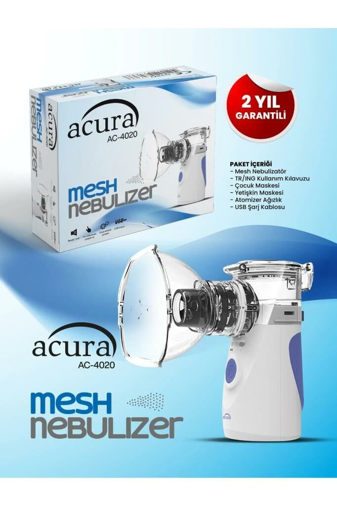 Acura AC-4020 Taşınabilir Mesh Nebulizatör