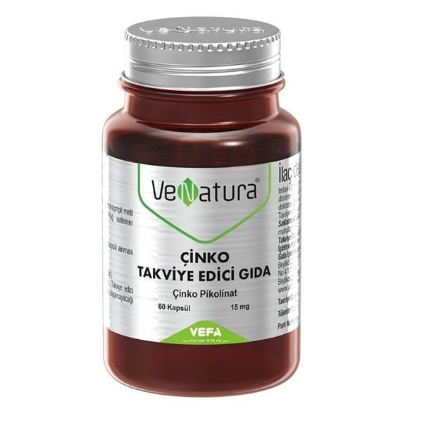 Venatura Çinko 15 Mg 60 Kapsül