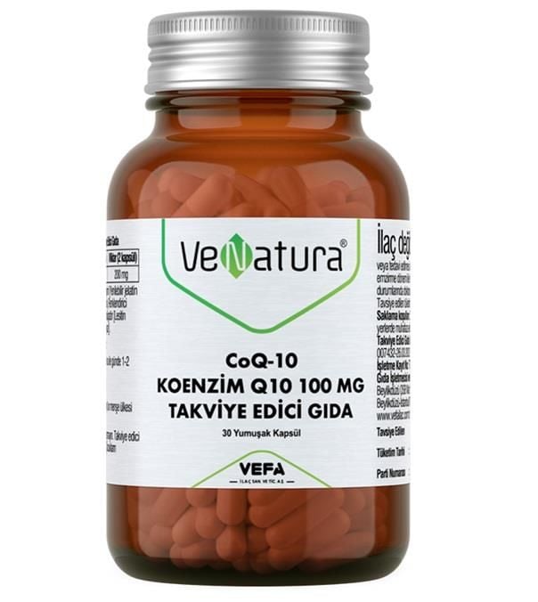 Venatura Koenzim Q10 100 Mg 30 Yumuşak Kapsül