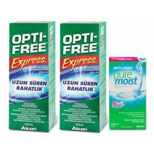 Opti Free Express Lens Solüsyonu 2X355 ML - Opti Free Puremoist 90 ML Hediyeli