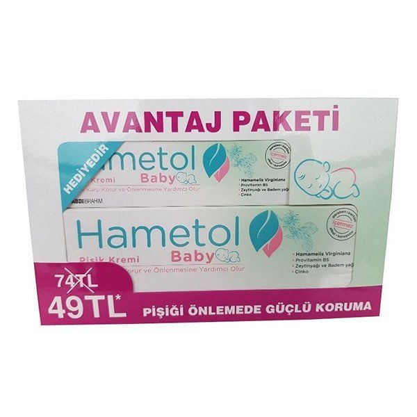 Hametol Baby Pişik Kremi 100G + Hametol Baby Pişik Kremi 30G