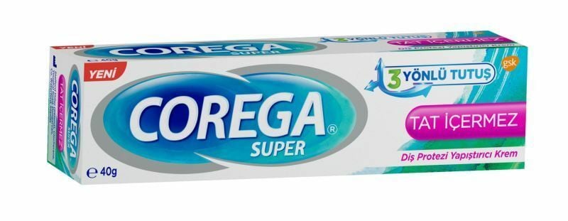 Corega Süper Protez Yapıştırıcı Tatsız Krem 40 Gr