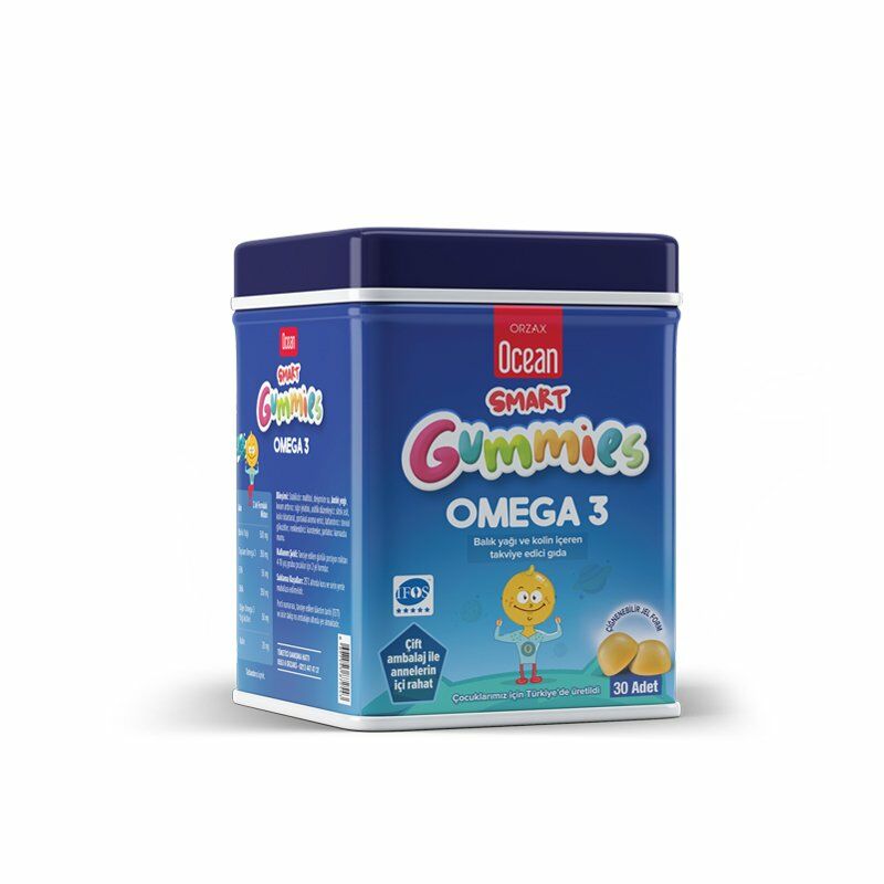 Ocean Smart Gummies Omega 3 Çiğnenebilir 30 Adet Gel Form