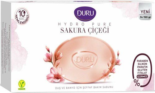 Duru Hydro Pure Sakura Çiçeği Duş Sabunu 150 Gr 3 lü