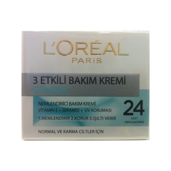 Loreal Üç Etkili Gündüz Bakım Kremi 50 ML - Normal / Karma