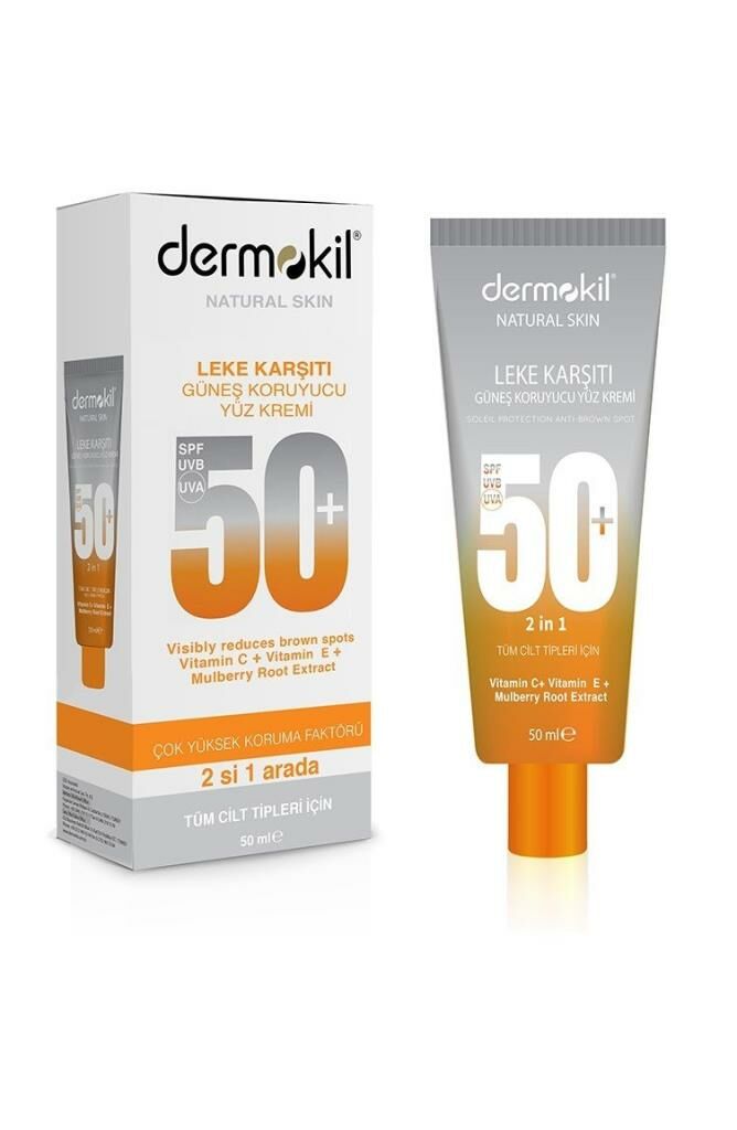 Dermokil Leke Karşıtı Güneş Koruyucu Yüz Kremi Spf 50+ 50 Ml