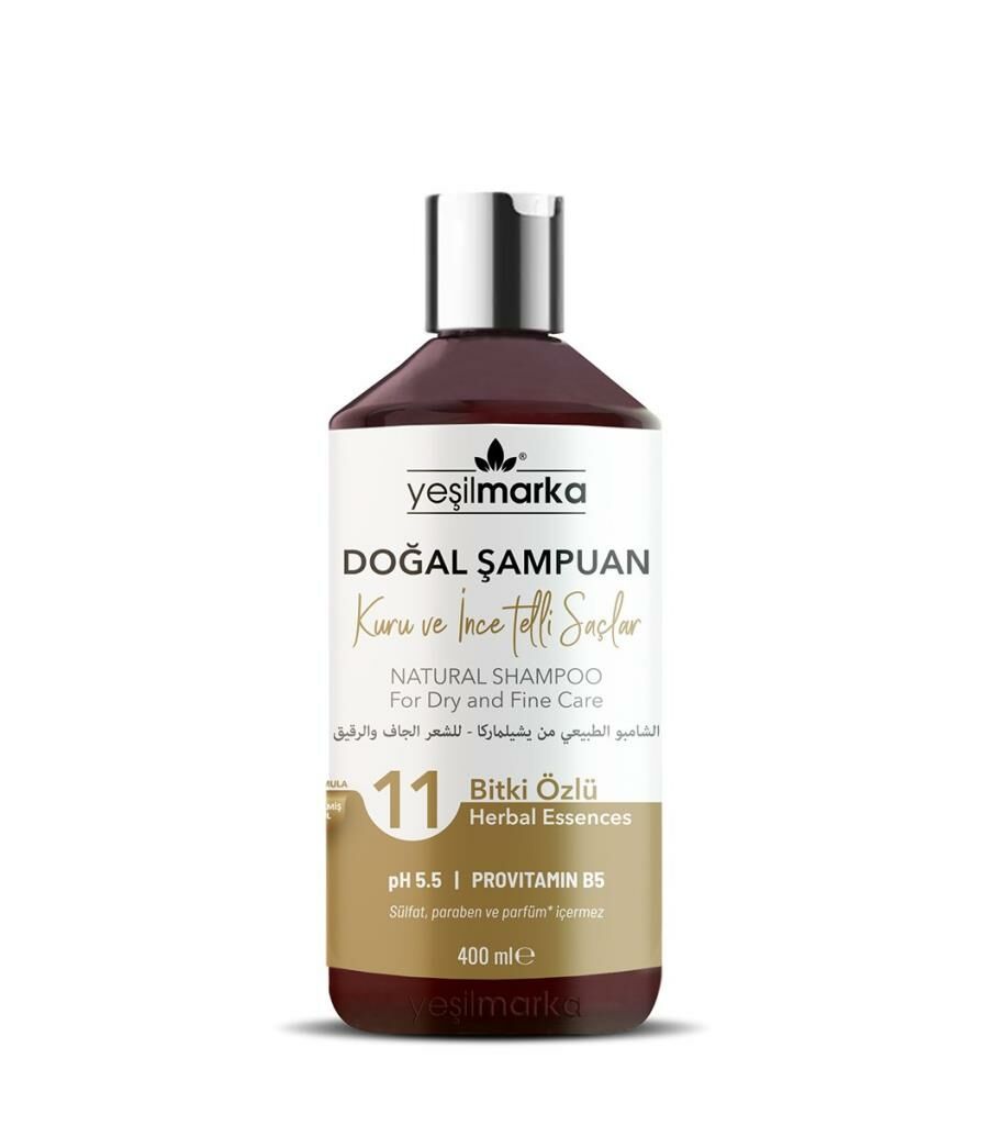 Yeşilmarka Doğal Şampuan Kuru ve İnce Telli Saçlar 400 ML