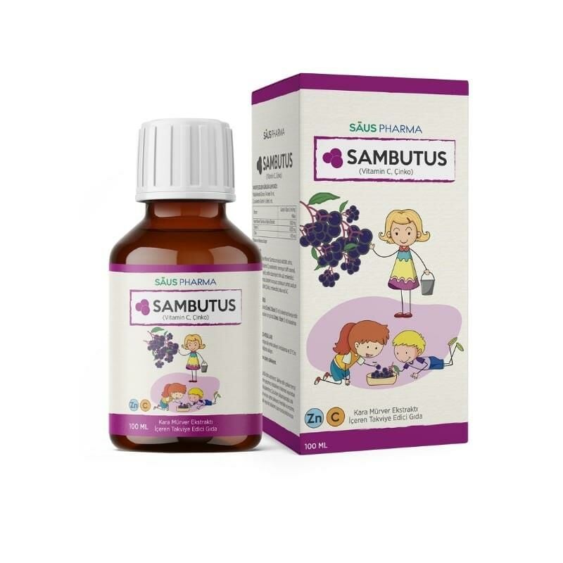 Sambutus Kara Mürver Eksraktı Vitamin C Çinko 100 ML