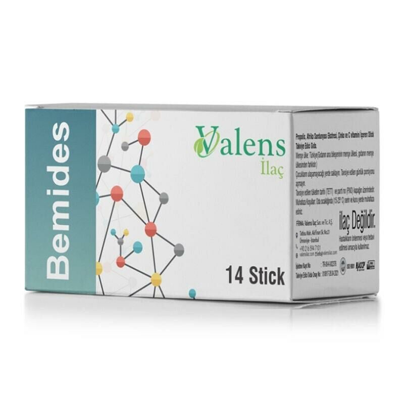 Bemides Propolis Çinko ve C Vitamini İçeren 14 Adet Stick