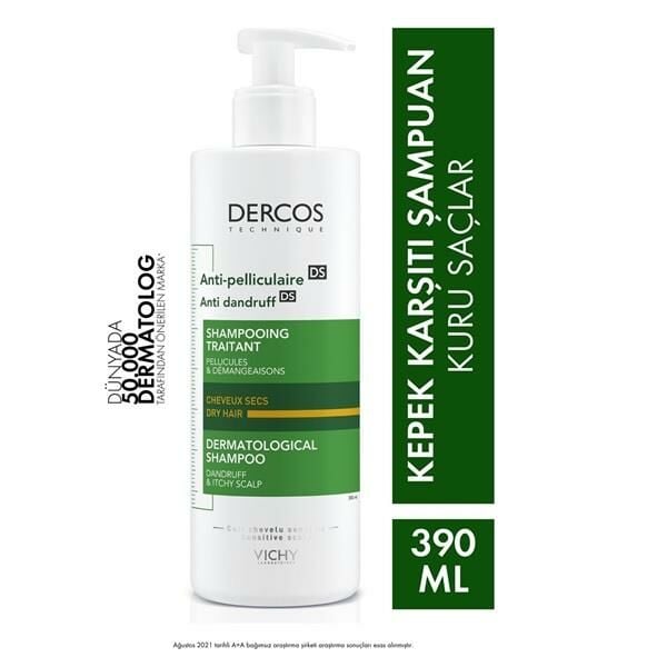 Vichy Dercos Anti-Dandruff Kepek Karşıtı Şampuan Kuru Saçlar 390 ML