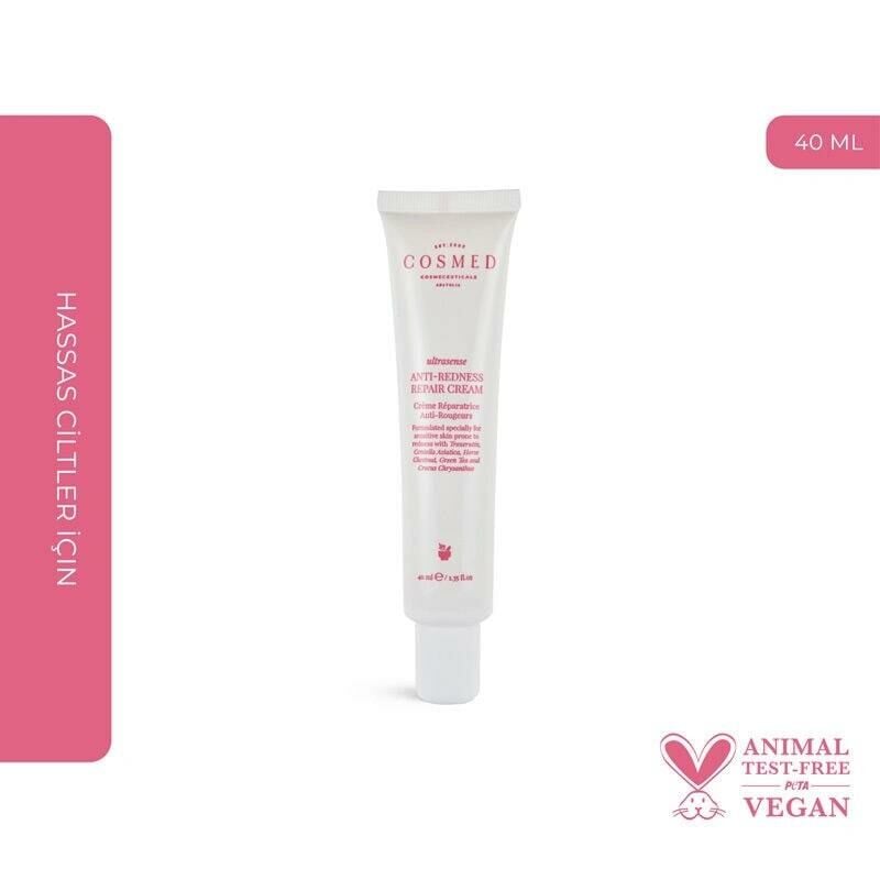 Cosmed Ultrasense Anti Redness Repair Cream - Hassas ve Kızarıklığa Eğilimli Ciltler için Kızarıklık Karşıtı Nemlendirici Krem 40 ML