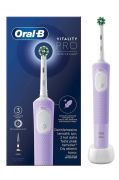 Oral-B Şarjlı Elektrikli Diş Fırçası Vitality Pro Lila Koruma ve Temizlik