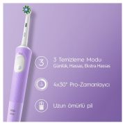 Oral-B Şarjlı Elektrikli Diş Fırçası Vitality Pro Lila Koruma ve Temizlik