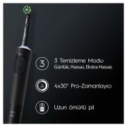 Oral-B Şarjlı Elektrikli Diş Fırçası Vitality Pro Siyah Koruma ve Temizlik
