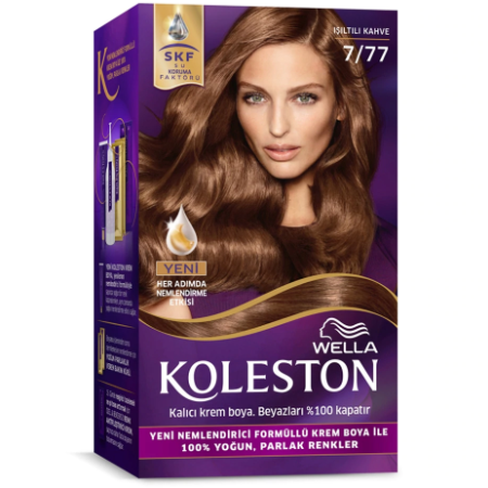 Koleston Kit Saç Boyası 7/77 Işıltılı Kahve