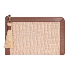Laura Rafya / Deri Clutch - Taba