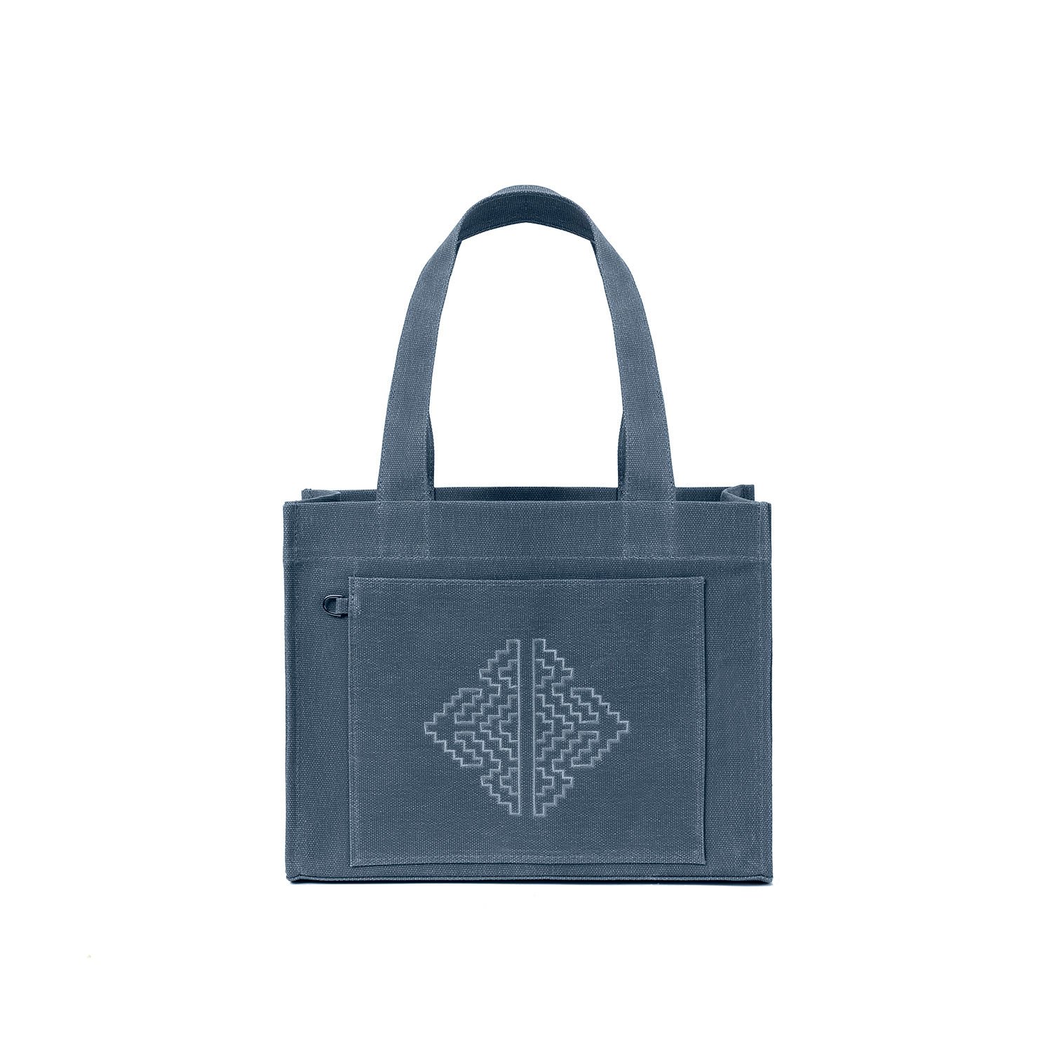 Miras Pıtrak Mumlu Kanvas Tote - Indigo