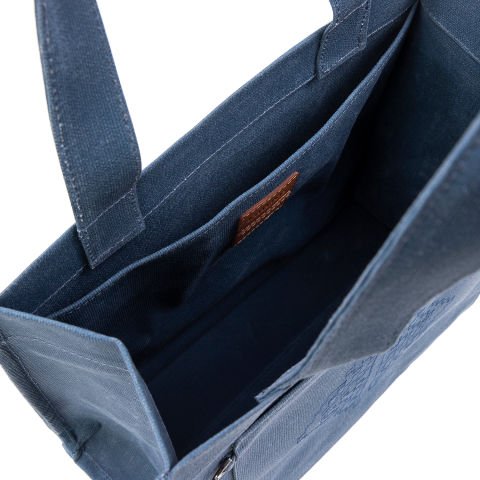Miras Pıtrak Mumlu Kanvas Tote - Indigo