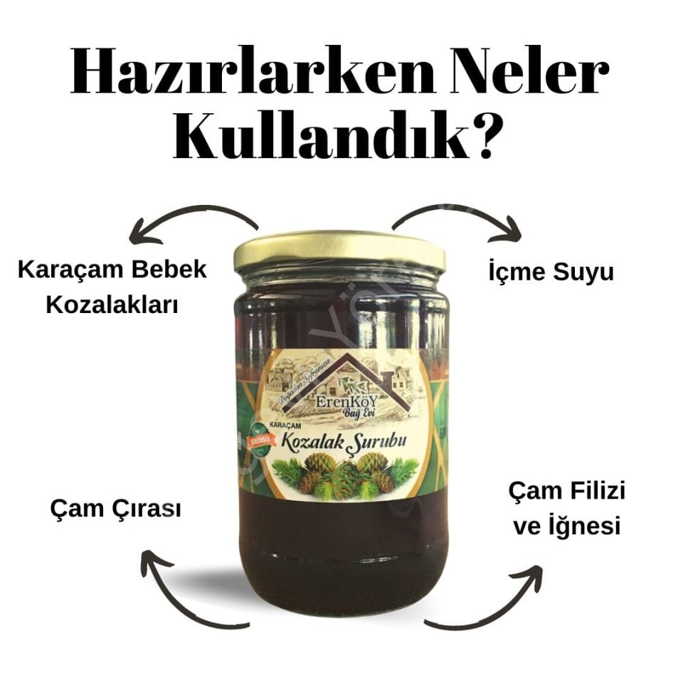 4LÜ PAKET Kozalak Şurubu 450 gr (ŞEKERSİZ)