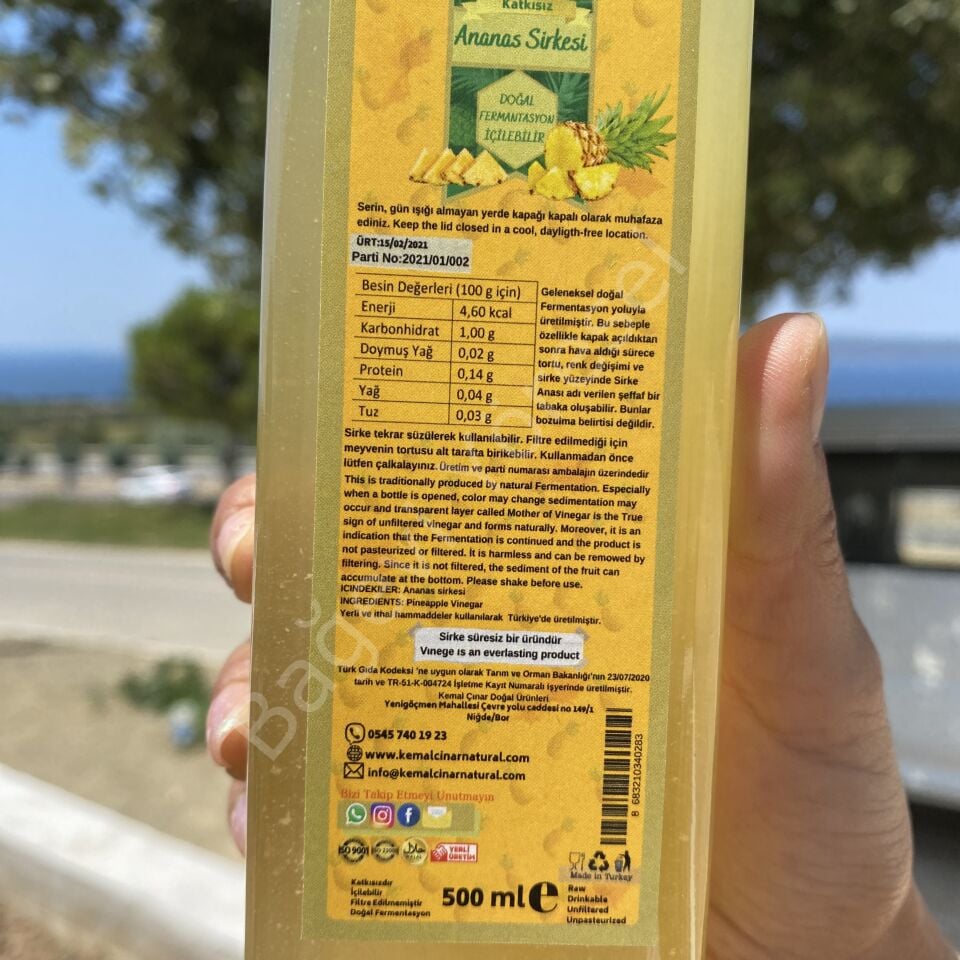 Ananas Sirkesi 500ml