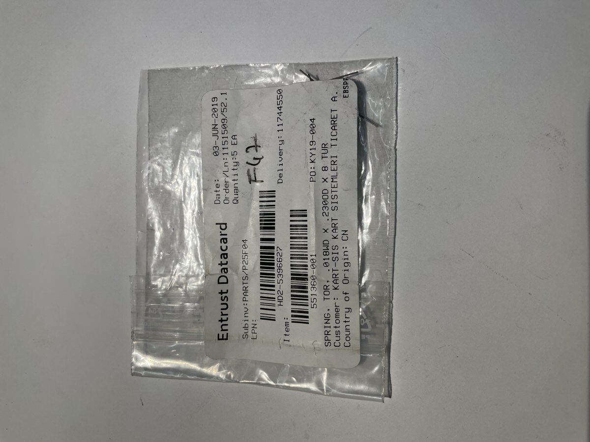 551360-001 SPRING, TOR, .018WD X .230OD X 8 TUR