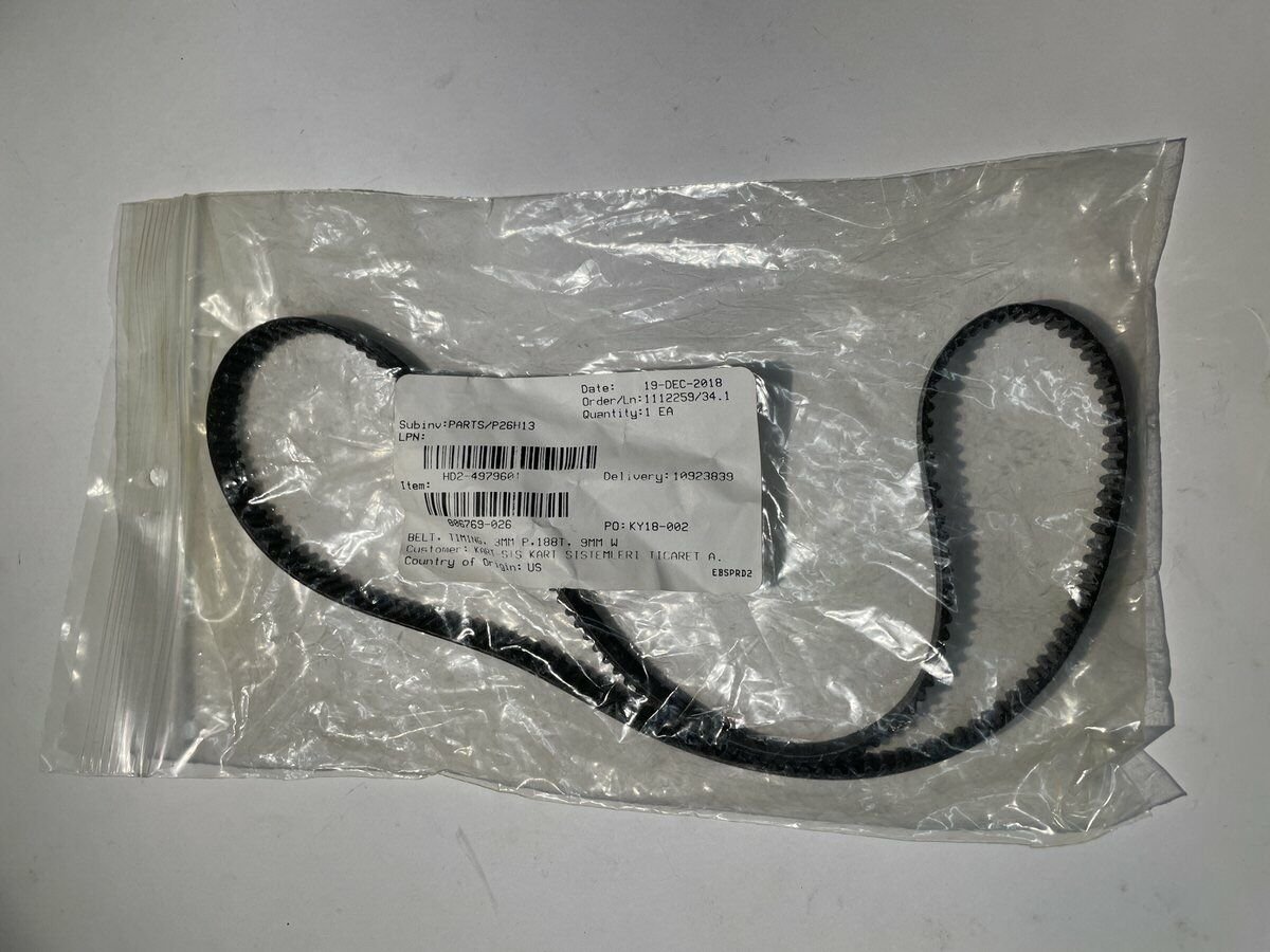 806769-026 BELT TIMING 3MM P,188T,9MM