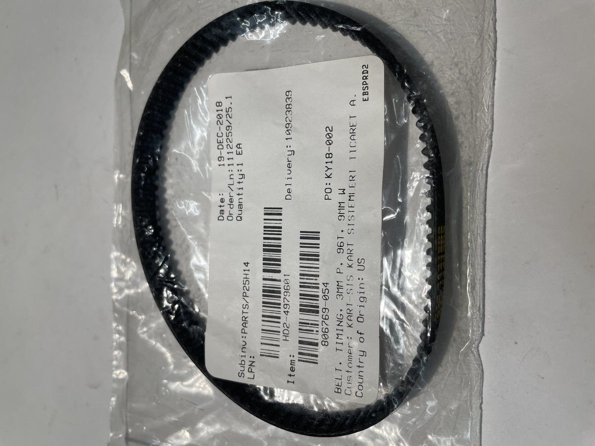 806769-054 BELT TIMING 3 MM P 96T 9MM W