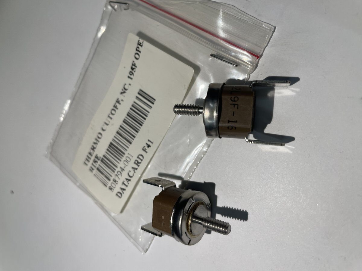 808794-001 THERMO CUTOFF, NC, 195F OPEN ON RISE