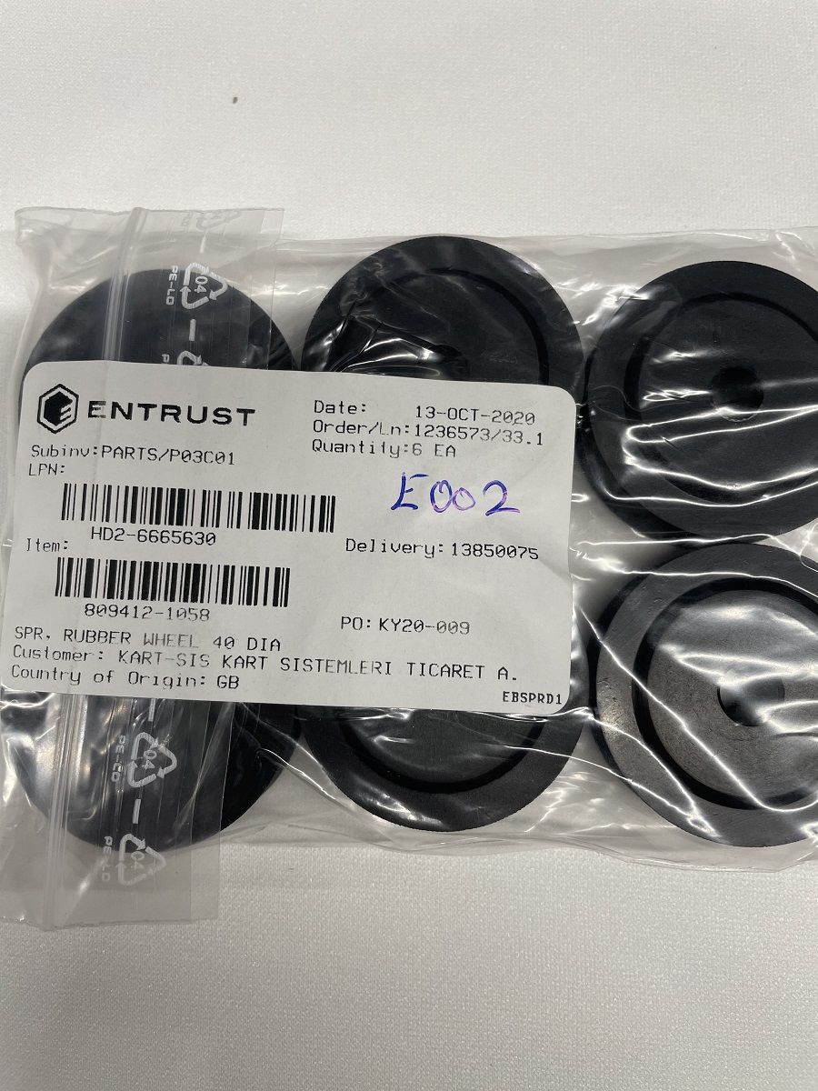 809412-1058 SPR ,RUBBER WHEEL 40 DIA