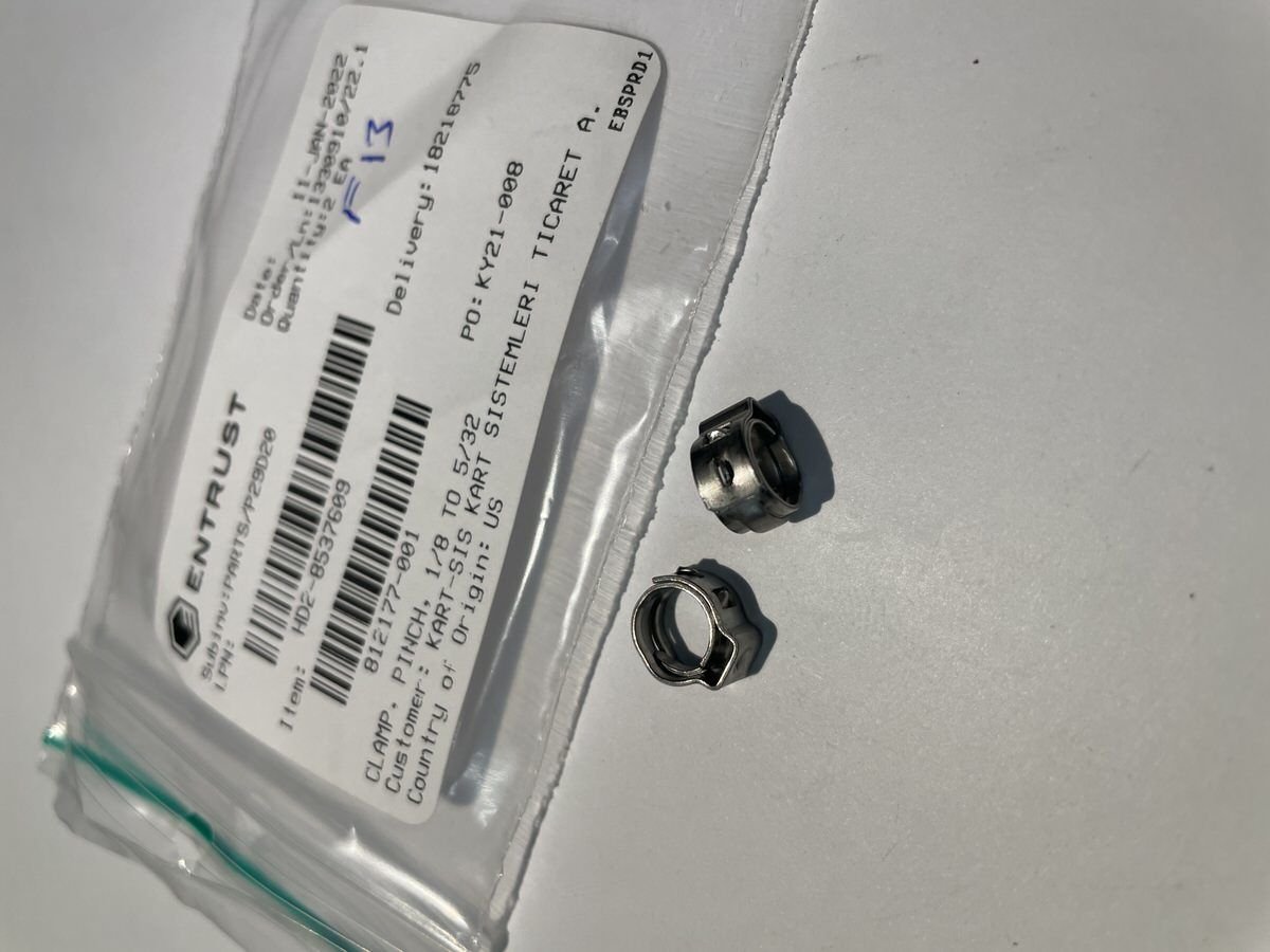 812177-001 CLAMP,PINCH,1/8 TO 5/32