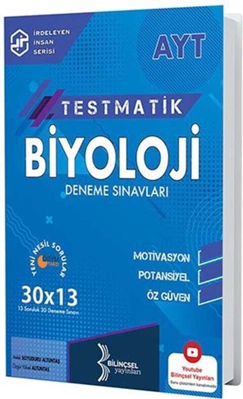 Bilinçsel Yayınları AYT Testmatik Biyoloji Deneme Sınavları