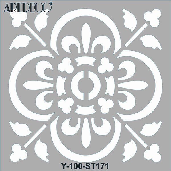 Artdeco Stencil 30x30cm Tek Fayans - 171