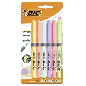 Bic Pastel Fosforlu Kalem Highlighter Grip 6'lı