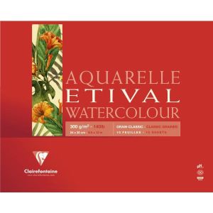 Clairefontaine Aquarelle Etival Watercolour 24x32 Suluboya Defteri 30yp 300gr