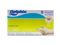 Dolphin Lateks Eldiven Pudralı - Küçük (S) - 100'lü