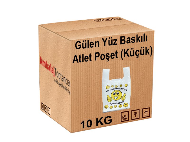 Gülen Yüz Baskılı Atlet Poşet (Küçük) - 10 Kg