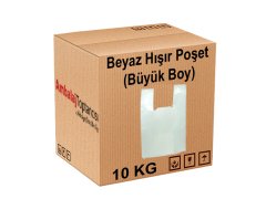 Beyaz Hışır Poşet (Büyük Boy) - 10 kg