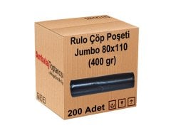 Rulo Çöp Poşeti Jumbo 80x110 (400 gr) 200'lü