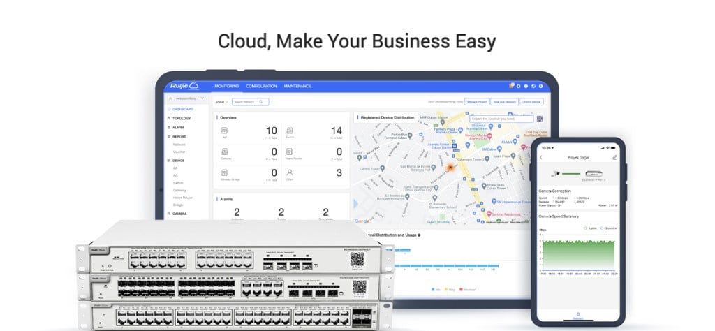 Ruijie'nin Bulut Cloud Tabanlı Yönetim ve Analitik Çözümleri