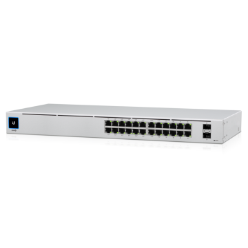 Ubiquiti UniFi Switch, 24 port Gigabit L2 , 2 Port SFP, Non PoE