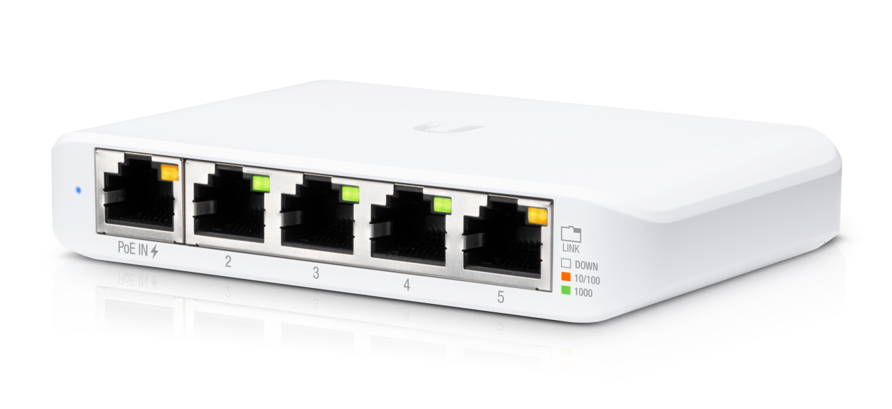 Ubiquiti UniFi Flex Mini 5 | Kompakt Gigabit Switch