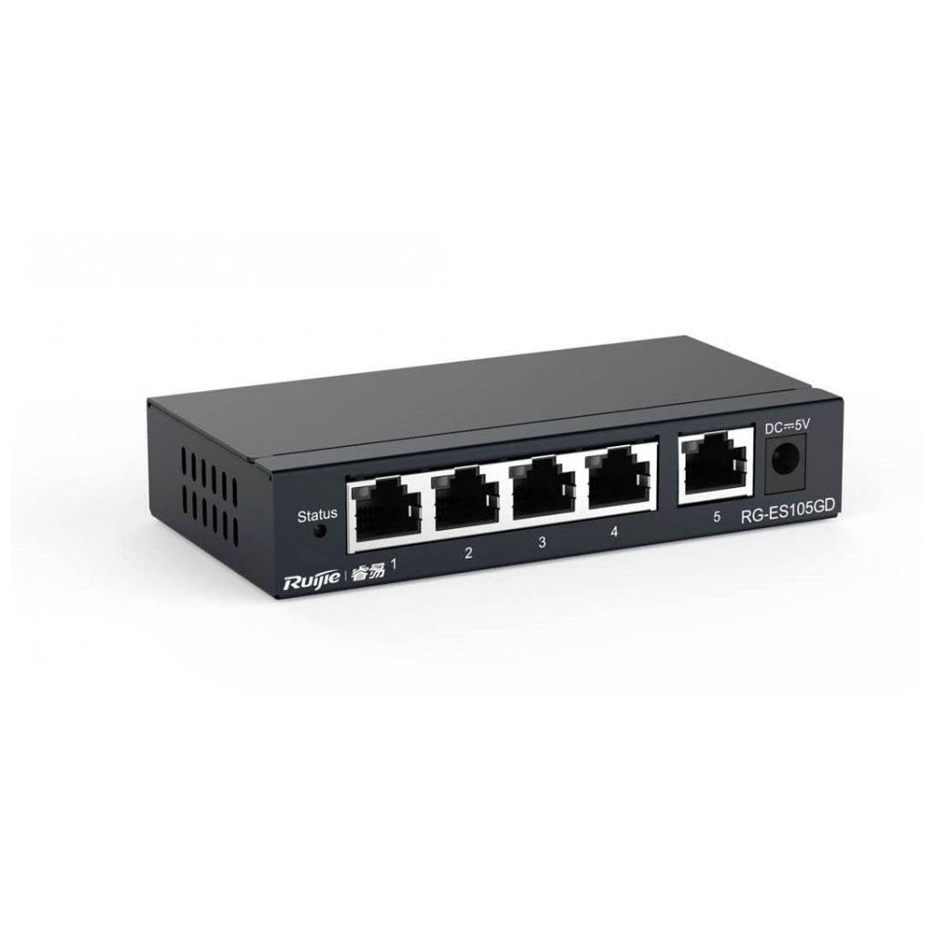 Reyee RG-ES105D | 5 Port Yönetilemez Switch