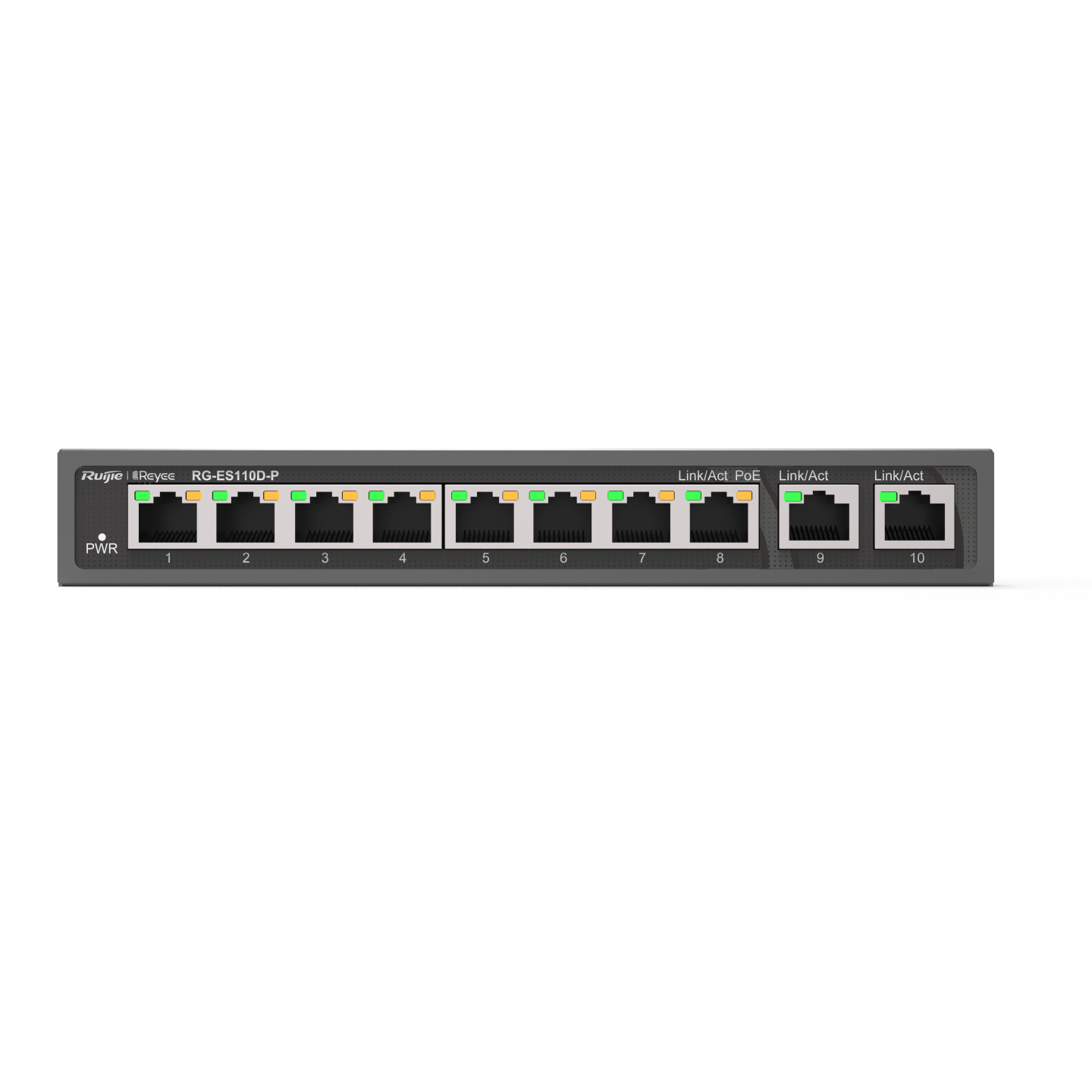 Ruijie Reyee RG-ES110D-P | 8-Port 10/100Mbps Yönetilemez Switch