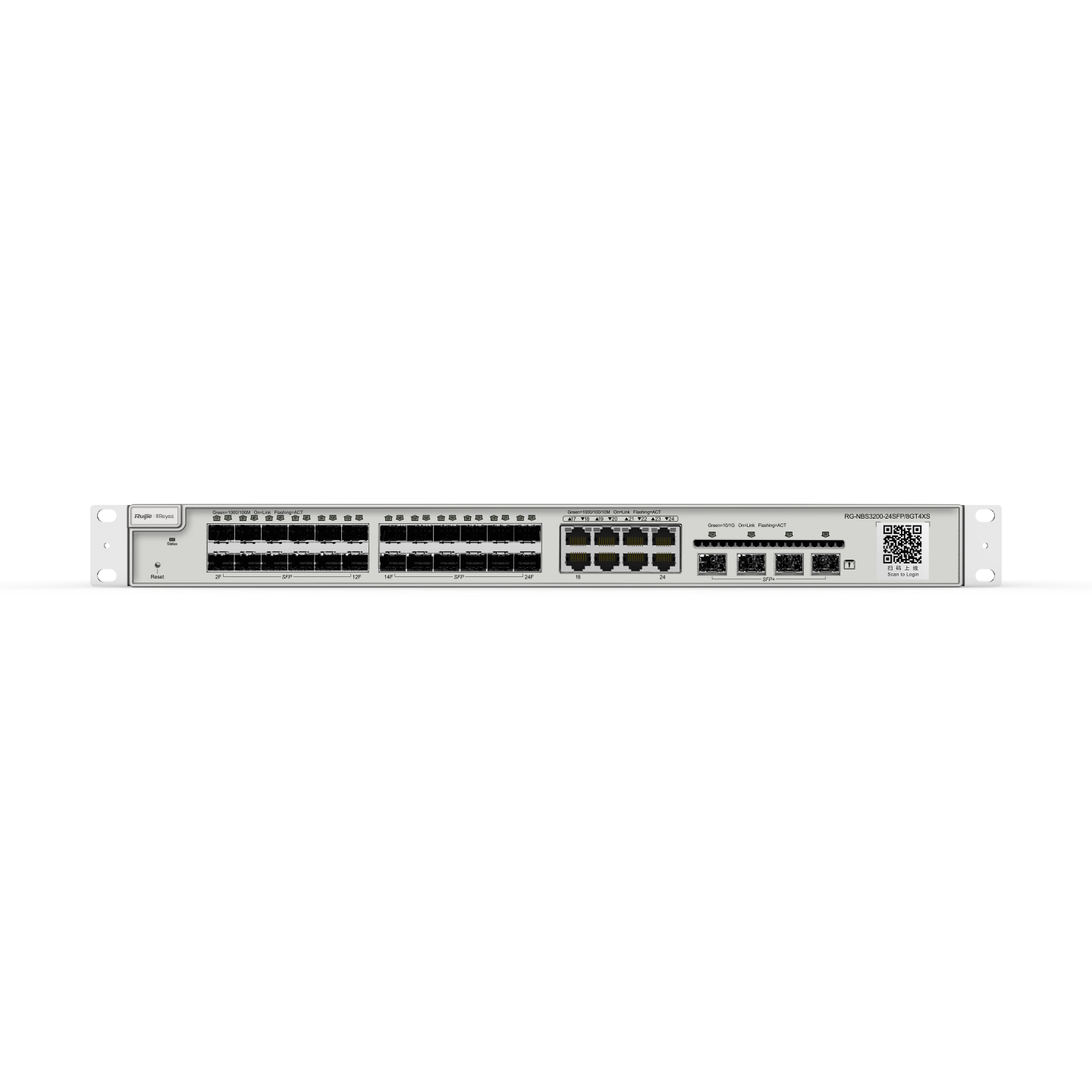 Ruijie Reyee RG-NBS3200-24SFP/8GT4XS | 24-Port Gigabit SFP Yönetilebilir Switch