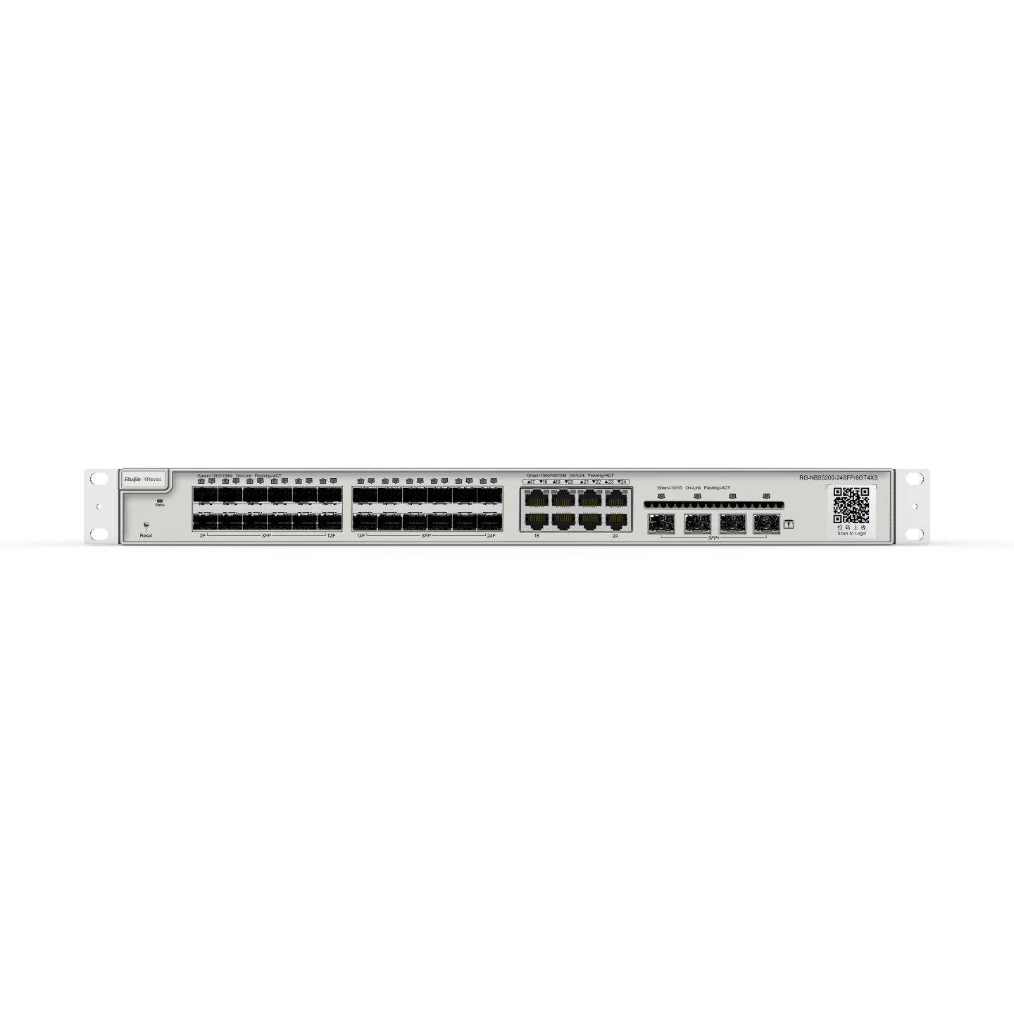 Ruijie Reyee RG-NBS5200-24SFP/8GT4XS | 24-Port Gigabit Layer 3 Non-PoE Switch