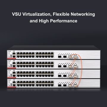 Ruijie RG-CS83-24GT4XS-PD 24-Port 1GE RJ45 Layer 3 Managed Access Switch with PoE+, 4-Port 10GE Uplink I Ruijie Networks